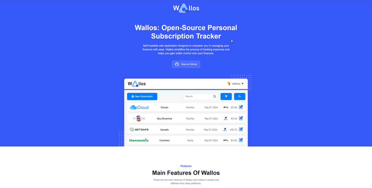 Wallos: A Sleek and Powerful Open-Source Personal Subscription Management Tool